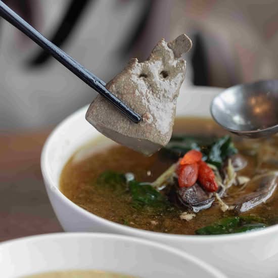 Sesame Oil Pork Liver Soup 麻油豬肝湯